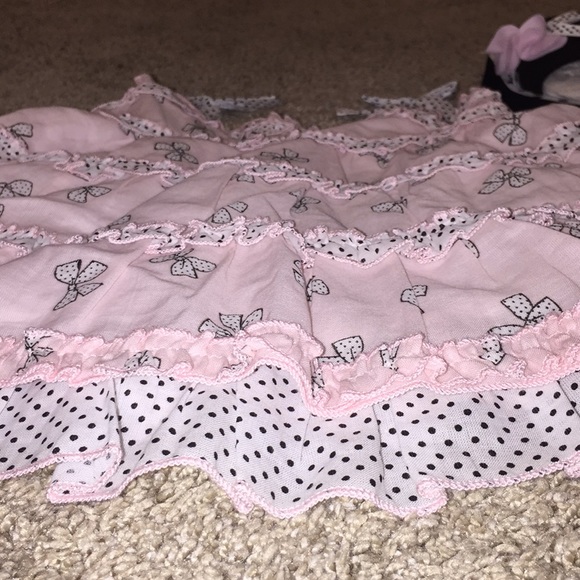 New Kate Mack Bow Peep Outfit with w/ Sandals Cute - Picture 7 of 8